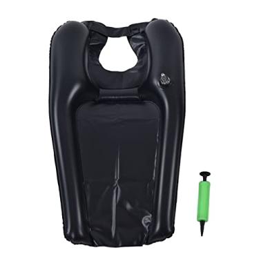 Imagem de Bandeja de lavagem de cabelo portátil inflável, tigela de shampoo com bomba de inflador, bacia de shampoo leve