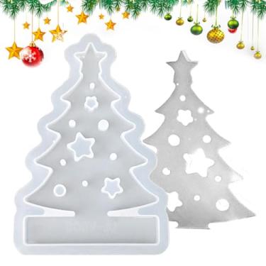 Imagem de Shakven Molde de silicone para castiçal de resina, moldes de silicone para fundição de epóxi de castiçal - Moldes em formato de Natal para castiçais de silicone - Molde de fundição de silicone,