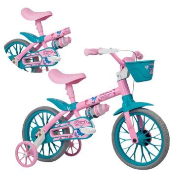 Imagem de Bicicleta Infantil Aro 12 Charmosa Rosa Menina 1 a 4 Anos - Nathor, 12