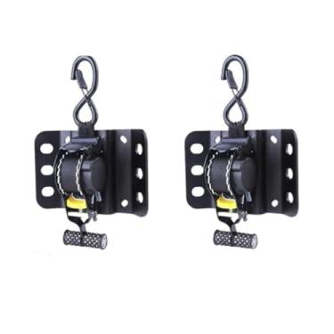 Imagem de Depisuta 2 Peças de Correias de Amarração de Catraca, Kit Tensor de Catraca de Carga Automático Retrátil Com Dispositivo de Travamento Seguro, Fivelas de Câmera de Carga