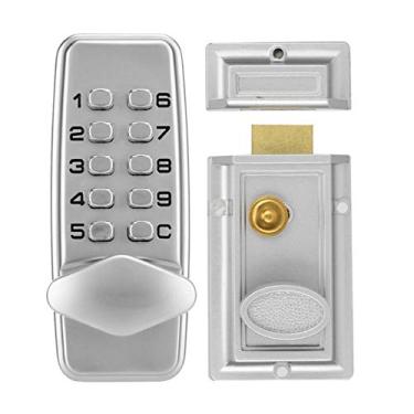 Imagem de 2-4 Dígitos Código de Combinação Conjunto de Fechadura de Porta Conjunto de Zinco Botão Mecânico de Teclado Bloqueio de Teclado Segurança Digital Password Password Bloqueio YYDFPIIA