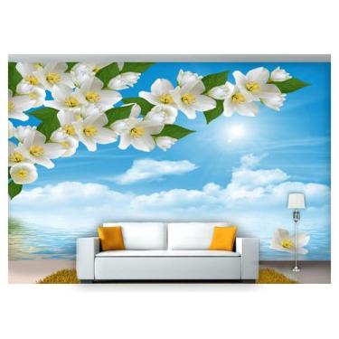 Imagem de Papel De Parede Floral Flores Textura Sala 3D 3M² Xfl233 - Você Decora