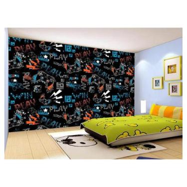 Imagem de Papel De Parede 3D Infantil Controle Game Jogo 3,5M Azs297 - Você Deco
