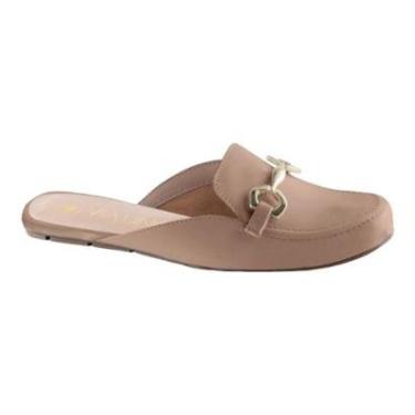 Imagem de Mule Via Uno Rio 304020 Sapato Salto Baixo Calcanhar Aberto Feminino-Feminino