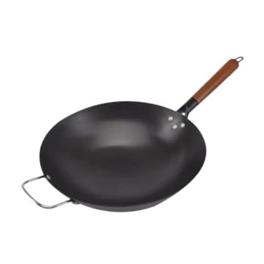 Imagem de Bothyi Ferro Wok Wok Pan Omelete Pan Revestimento Antiaderente Leve Frigideira Antiaderente Frigideira Wok para Cozinha Casa Barracas de Comida, S with Assist Handle