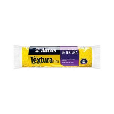 Imagem de Pincéis Atlas 110/75 Rolo de Textura Fina de Espuma Branco 23cm