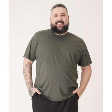 Imagem de Camiseta Masculina Básica Manga Curta MR-54014, G1, Verde