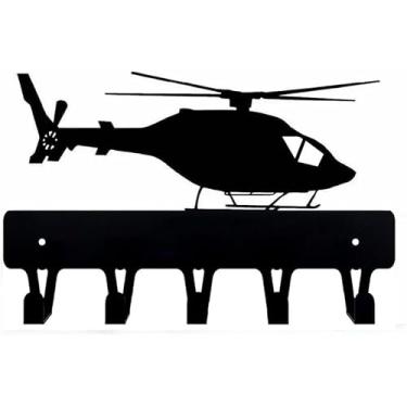 Imagem de ZCTCL Decoração de gancho de helicóptero de metal para decoração de parede, escultura suspensa para decorar sala de estar, sala de jantar, quarto ou ao ar livre