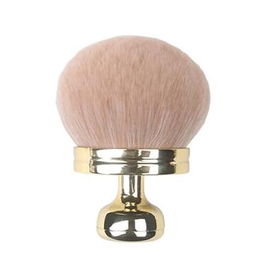 Imagem de Pincel de maquiagem auto-bronzeador para corpo grande mistura Kabuki cabeça larga 3 polegadas pó blush base bronzeador aplicador rosto pernas e