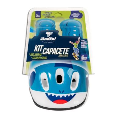 Imagem de Kit Capacete Ajustável Tubarão
