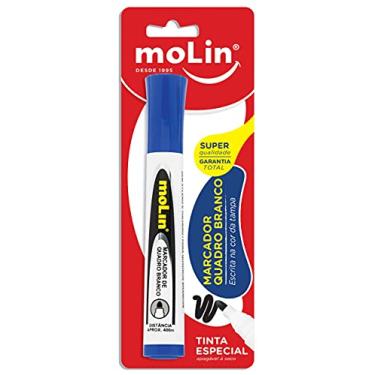 Imagem de Molin Marcador Quadro Branco - Tinta Azul - Blister com 1 Unidade