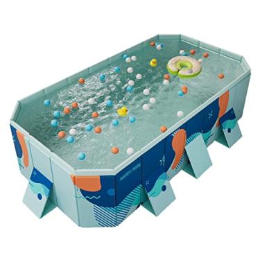 Imagem de LMJYU Piscina dobrável para crianças e adultos para animais de estimação, piscina para filhotes, bacia de banho para animais de estimação, banheira dobrável para animais de estimação, exterior