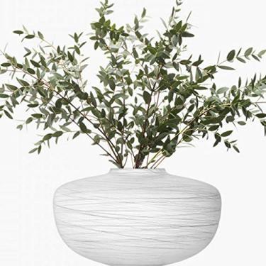 Imagem de Vaso de vidro para flores, vaso de flores para flores, vaso de vidro fosco feito à mão, decoração nórdica, sala de estar, arranjo de flores, vaso de flores artificiais, decoração de casa, vaso de