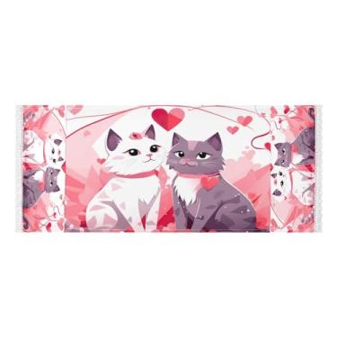 Imagem de Wassud Capas de lavadora e secadora Sweet Cats, protetor de lavadora com sacos de armazenamento, capa de geladeira à prova de poeira com bolsos para lavanderia doméstica, cozinha, 120 x 55 cm