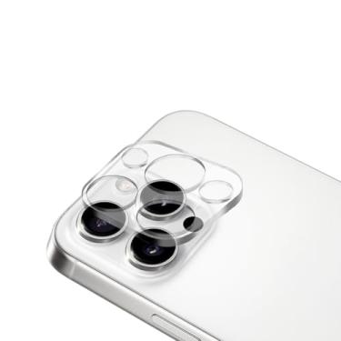 Imagem de Protetor de lente de câmera para iPhone 12 Pro de 6,1 polegadas, vidro temperado 9H, transparente HD, antiarranhões, compatível com capas, não afeta fotos noturnas, pacote com 1