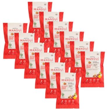 Imagem de Kit 12 Paçoca com Chocolate 70% Cacau com Laranja e Nozes Manduí 30g