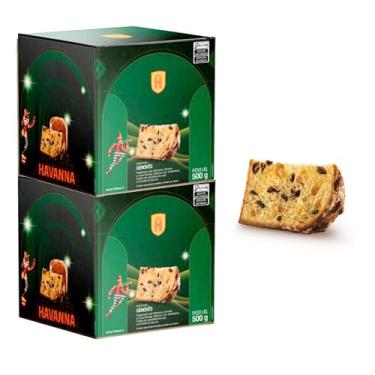 Imagem de KIT COM 2 - Panettone Havanna Pan Dulce Genovês com Frutas 500G