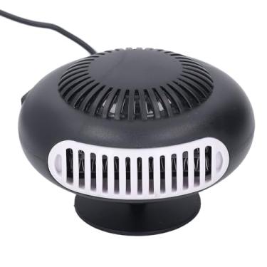 Imagem de aqxreight Aquecedor de Carro 120W Rotação de 360 ​​graus Ventilador Descongelador de Para- Portátil DC12V Plug in Isqueiro Cabo Puro e Sem Peças de Carro Este Material Portátil Feito Estável