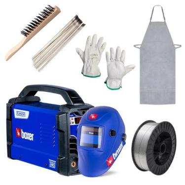 Imagem de Kit Máquina de Solda Inversora Flama 161 BV Boxer com Acessórios - BOX