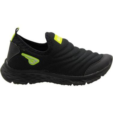 Imagem de Tênis Esportivo Juvenil GLK No Limits Sem Cadarço Menino, 31, Preto