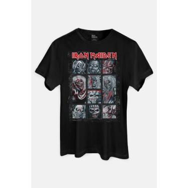 Imagem de Camiseta Iron Maiden Eddie Versions - Piticas, G, Preto, Unissex