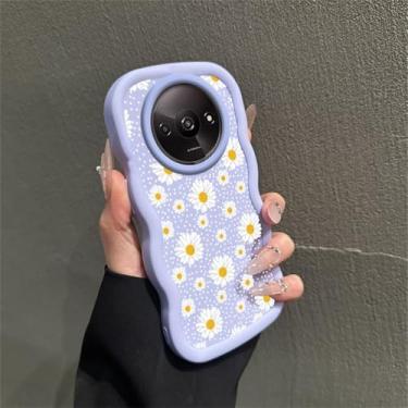 Imagem de Capa para celular em formato de onda para Redmi A3 A3Pro A3x A4 A2 A1 Plus 10 10 Prime 9 Power 9 Prime 9C NFC 9T 9 9C, capa protetora, roxa, para Redmi A3 Pro