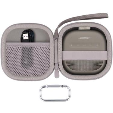 Imagem de Baval Capa de alto-falante compatível com alto-falante Bluetooth portátil Bose SoundLink Micro 2 (capa Sandstone)