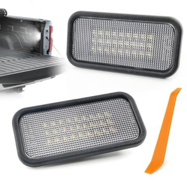 Imagem de TOP-MAX 2 peças de luz LED para cama de caminhão 2019-2025 Chevrolet Silverado GMC Sierra 1500 2500HD 3500 HD 6000K luzes brancas para cama 2024 2025 Sierra EV Cadillac Escalade IQ OEM substituição