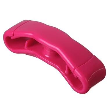 Imagem de Alça de alça de saco de plástico antiderrapante confortável alça de transporte para sacolas de compras de supermercado rosa