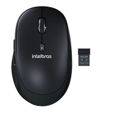 Imagem de Mouse Intelbras Msi200 Sem Fio Preto