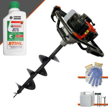 Imagem de Perfurador Vant Vps52 52cc + Broca 80x20 + óleo Stihl