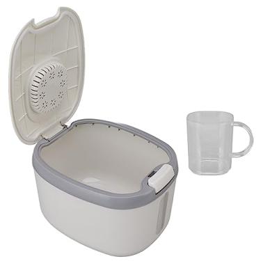 Imagem de GLOGLOW Embalagem de Armazenamento de Alimentos Com Janela Transparente, Material PP de Qualidade Alimentar, Caixa de Armazenamento à Prova de Insetos para Cereais e Grãos, Inclui Copo Medidor, (L