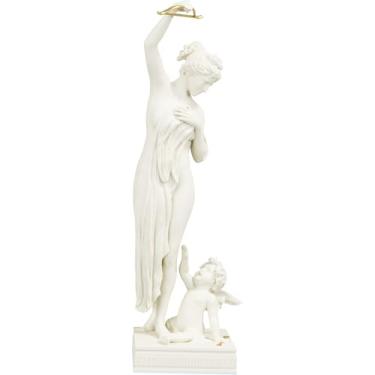 Imagem de Estátua Vênus - Roubando Flecha do Cupido - Afrodite (Cor Mármore Dourado)