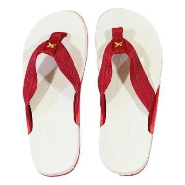 Imagem de Sandália Branco e Vermelho NK6 Pro | Kenner-Masculino