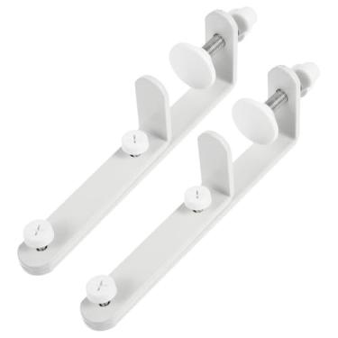 Imagem de Lurrose Conjunto de 2 Presilhas de Mesa: Suporte para Painel Perfurado - Suporte para Monitor Em Painel Perfurado - Presilha para Prateleira - Acessórios para Escritório, Jogos E Mesa de Trabalho