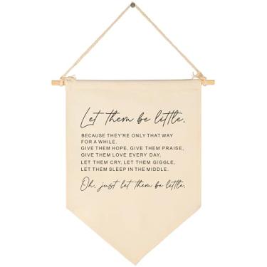 Imagem de Quarto de bebê acima do berço decoração de porta de quarto de bebê, chá de aniversário, presente de Natal para bebês recém-nascidos, meninos e meninas - bandeira pendurada em tela bandeira flâmula