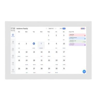 Imagem de Jectse Calendário Inteligente, Tela Sensível Ao Toque WiFi de 15,4 Polegadas, Porta-retratos Digital Com Aplicativo para Agenda Familiar, Planejador de Refeições, Gerenciamento de (plugue da ue)
