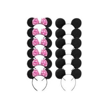 Imagem de Conjunto De 12 Tiara De Mickey E Minnie Com Lantejoulas Para Festas De
