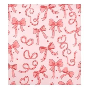 Imagem de Blueangle Capa de ímã para lava-louças, laço de fita de dia dos namorados, decoração da capa da máquina de lavar louça, adesivos de eletrodomésticos, adesivos de eletrodomésticos, 58 cm C x 66 cm