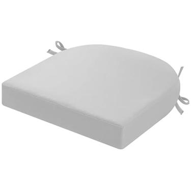 Imagem de Yadlan Almofadas de assento para cadeiras de jantar à prova d'água, almofadas de assento para cozinha com gravatas, quarto, pátio, almofada de assento de espuma viscoelástica de densidade com capas