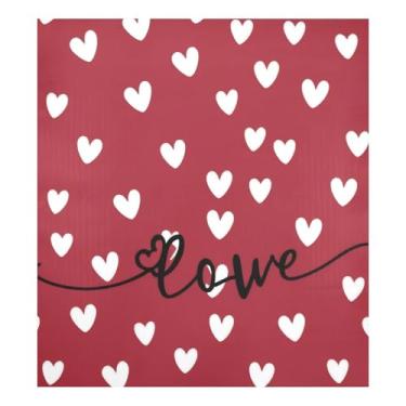 Imagem de Blueangle Capa magnética para lava-louças Red Love Dia dos Namorados, decoração da capa frontal da máquina de lavar louça, adesivos de eletrodomésticos, adesivos de eletrodomésticos, 58 cm C x 66 cm