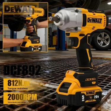 Imagem de Parafusadeira De Impacto Sem Fio Dewalt De 1/2 Polegada 812N.m Alto To