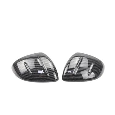 Imagem de Capa de espelho retrovisor preto com padrão de fibra de carbono, substituição compatível com mercedes benz classe c w206 s206 x206 c43 c63(Carbon Fiber Pattern)