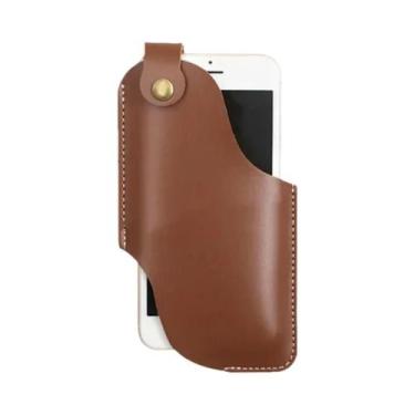 Imagem de Bolsa De Cintura Masculina De Couro Para Celular, Coldre, Bolsa De Cor