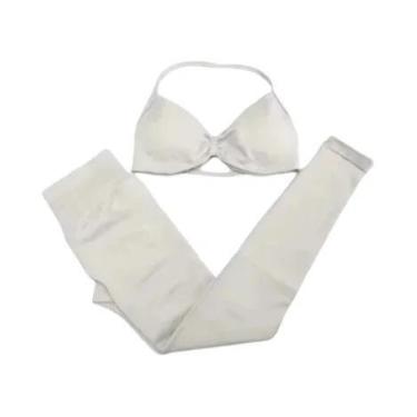 Imagem de Conjunto De Yoga Feminino Multicolorido 2 Peças Verão Fitness Pilates 