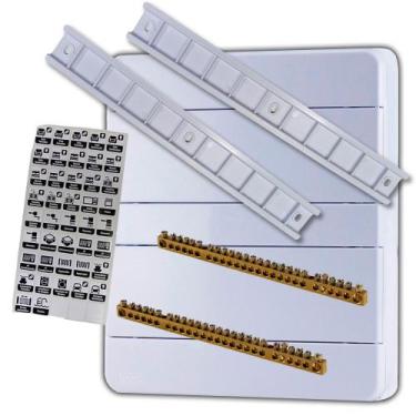 Imagem de Quadro Distribuição 24 Disjuntor Din Sobrepor Parafusar com Barramento