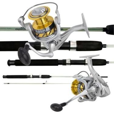 Imagem de Kit Pescaria 10 a 18 kg Rios Represas Vara 40lbs e Molinete TAMANHO:40