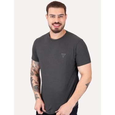 Imagem de Camiseta Guess Masculina Bordado Peito Chumbo-Masculino