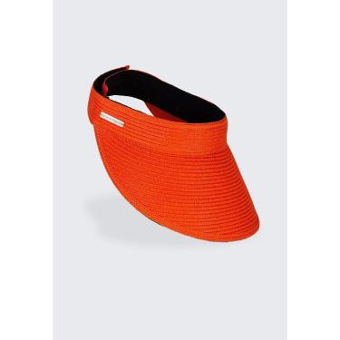 Imagem de Viseira Areia Branca UV50+ Patacho Laranja Único-Feminino