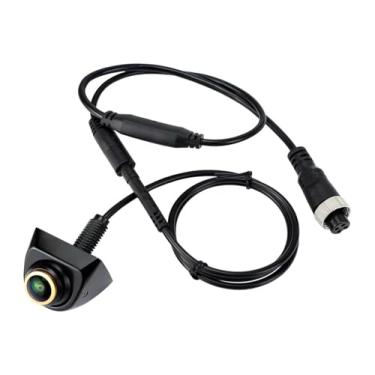 Imagem de Câmera de estacionamento com cabo de 4 pinos, lente olho de peixe de 170° HD 1080P, câmera de ré ajustável em 360° para monitor AHD (Câmera)